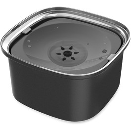 Миска для води для собак Decflow 3L, нержавіюча сталь, повільне пиття, з кришкою, не проливає, захист від розбризкування, для великих собак, автопоїлка для домашніх тварин