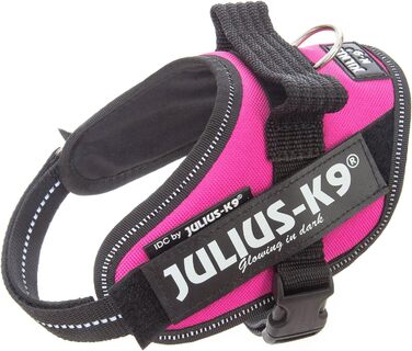 Шлея для собак Julius-K9 IDC Powerharness, темно-рожева, розмір Mini-Mini, з двома безкоштовними індивідуальними нашивками