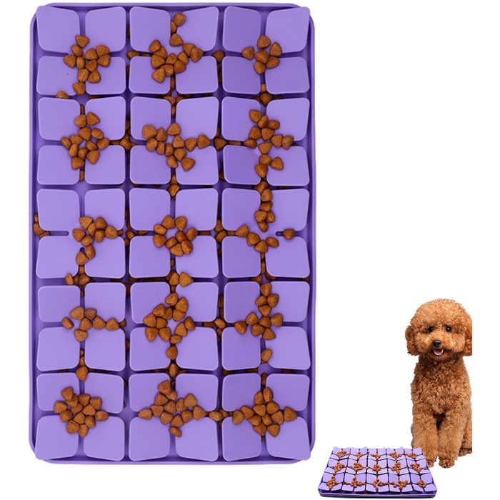 Силіконова килимок для собак з сильною фіксацією, для повільного годування, проти нудьги, підходить для собачого масла