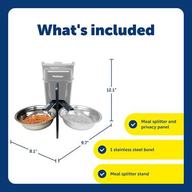 Автоматичний дозатор корму PetSafe для 2 тварин: собаки та коти, BPA-free, 2 порції