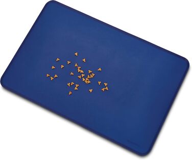 Силіконовий килимок під миску для тварин Amazon Basics, 47 x 29 см (2 шт.), блакитний