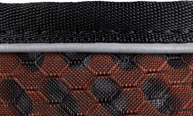 Регульований нашийник Non-stop dogwear Rock Collar для великих собак, чорний/помаранчевий, нейлон або шкіра