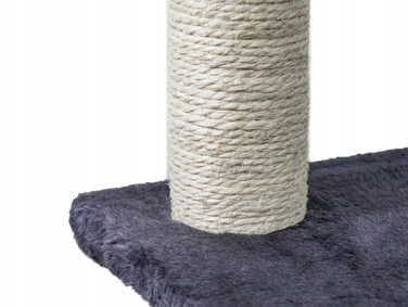 Високий кігтеточка-комплекс для котів Pet HOBBY, сірий, 5 рівнів, 140 см