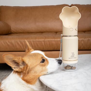 Портативна пляшка для води та корму для собак Beach Pup, 284 мл, нержавіюча сталь