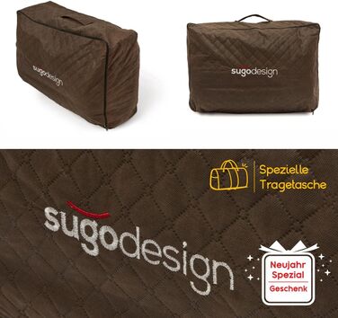 Водонепроникне ліжко для собак з бавовни та поліестеру - корзина для собак з знімним подушкою - диванчик для собак з переносною сумкою - 7 різних дизайнів - 3 розміри (S/M, L, XL) (червоно-зелений, L)