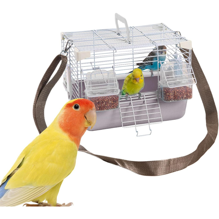 Транспортний бокс для тварин Ceprzznvey - переноска для подорожей з піддоном, міцний аксесуар для дрібних тварин (сірий)