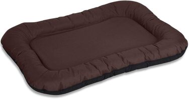 Ліжко для собак Knuffelwuff Lucky In/Outdoor - велике, коричневе, 140 x 105 x 14 см