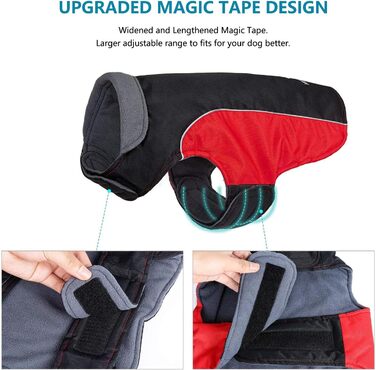 Зимовий одяг для собак IREENUO: водонепроникний теплий одяг з флісу та світловідбиваючими смугами (L)