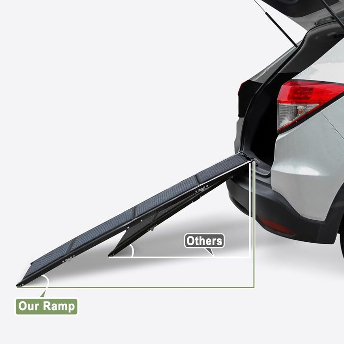 Рампа для собак у машину X-Lange 180,3 см: складна, для великих собак, до вантажівок, з антиковзким покриттям