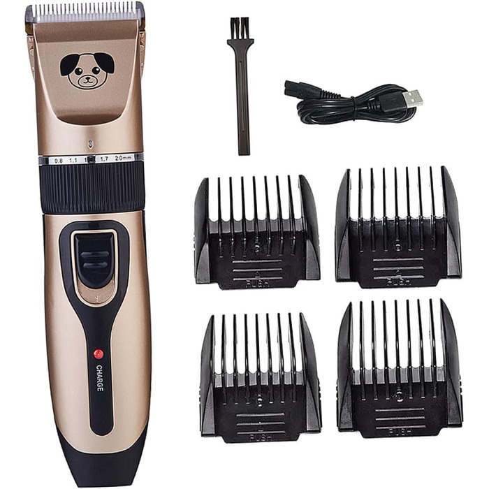 Ножиці для собак Beavorty з керамічним лезом, R-подібний кут, тиха та потужна модель для безпечного догляду за шерстю