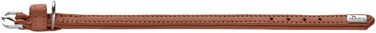 Нашийник для собак HUNTER SOHO MINI, колір: Cognac, шкіра, м'який, для маленьких собак та цуценят, Made in Germany, розмір 32