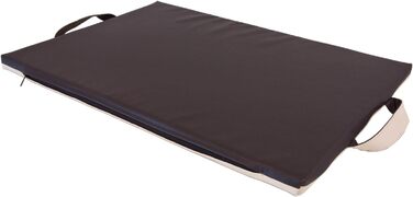 Килимок для собак CopcoPet Alex Бежево-коричневий 98 x 68 см – Міцне штучне шкіряне покриття, легко миється, нековзний, для середніх собак, авто, саду, кемпінгу – з шаром піни 3,5 см