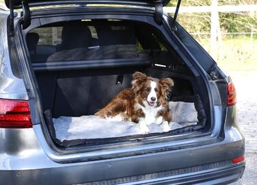 Килимок для собак Kerbl Trip, 140x100x4 см, сірий/чорний