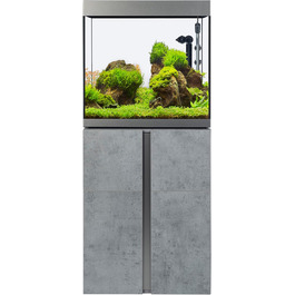 Акваріумний комплект Fluval Siena 160, 166 л з тумбою, білий (бетон)