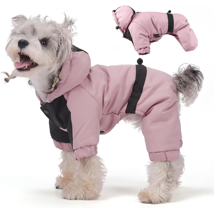 Зимовий теплий пуховик для собак, для активного відпочинку, прогулянок, холодної погоди, білі, розмір M