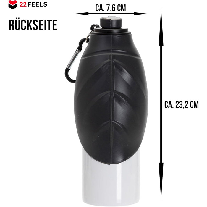 Персоналізована пляшка для води для собак 600 мл з фотографією та ім'ям. Зручна, виточна, з карабіном. Ідеально для прогулянок, подорожей та активного відпочинку.