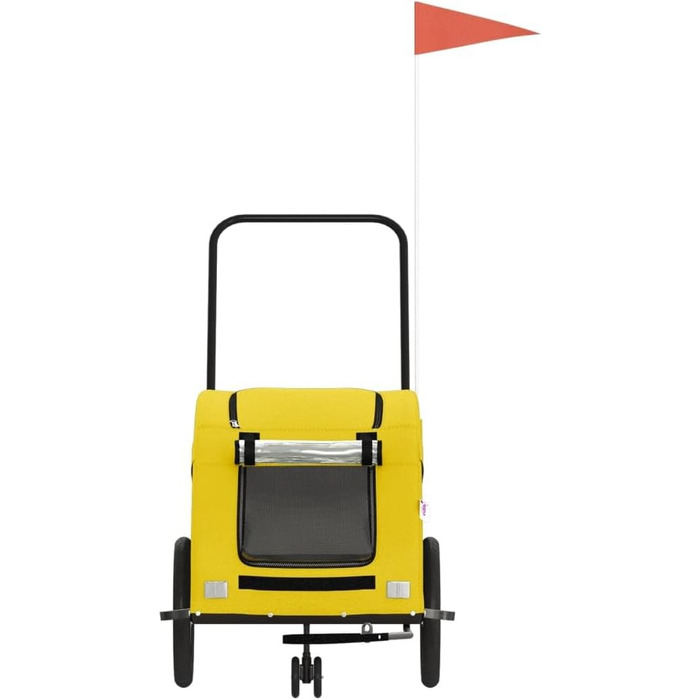 Причіп для велосипеда жовтого кольору Oxford, матеріал: оксфордська тканина та метал, для собак та котів, LH8939