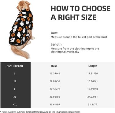 Костюм на Хелловін для собак, пуловер, толстовка з кишенею, розмір L, для середніх та великих собак