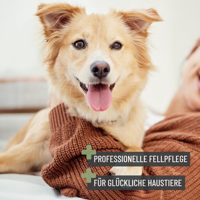 Щітка для собак та котів ReaVET, з функцією вичісування, для довгошерстих порід, велика (L), 2-в-1