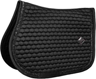 Kentucky Schabracke Glitzer Band: сбруя для стрибків з блискучою стрічкою, чорна