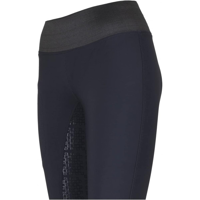 Легінси для верхової їзди Lazura Emma - зимові, водонепроникні, з силіконовим повним сидінням | Леггинси для верхової їзди з широким гумовим поясом та кишенею для телефону | Дамський одяг для верхової їзди, розміри 36-44, чорний |