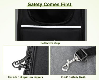 Рюкзак для кота Pecute з сітчастим вікном, чорний, до 6 кг