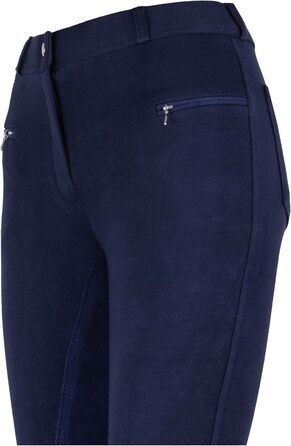 Жіночі бриджі для верхової їзди RL24 BASICLINE з повним сидінням, темно-сині (48)