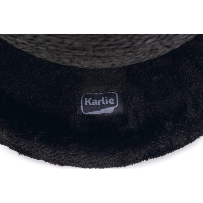 Karlie Kratzball Bolly - іграшка-дряпалка для котів, 30,5 x 30,5 x 28 см, чорний колір