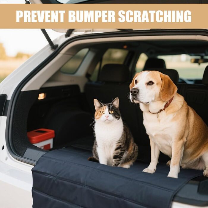 Захист для краю багажника автомобіля, 96x64 см, універсальний захист для багажника від тварин, складаний захист, захист від подряпин, бруду, шерсті