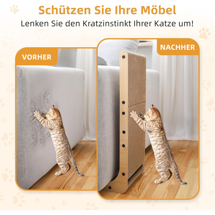 Кігтеточка для котів 68 см: велика, з картону, XXL, ліжко, ковдра та меблі для котів