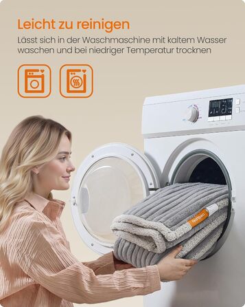 Водонепроникний килимок для собак Feandrea, XL (152 x 127 см), для великих та середніх собак, двосторонній, миючий, сірий та світло-сірий