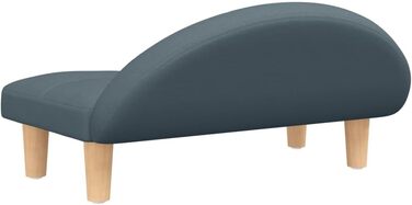 Крісло-ліжко для собак та котів, м'яке, стильне, 70x52x30 см, темно-сірий