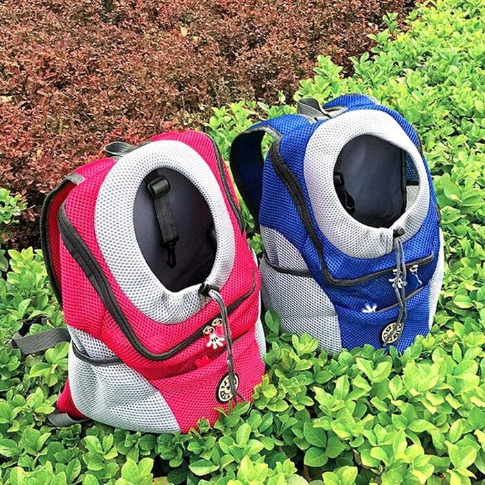 Рюкзак-переноска для собак та котів Ahagut, чорний, S, з регульованими ременями, для подорожей та прогулянок