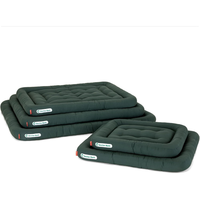 Ортопедична лежанка для собак Doctor Bark, 60x55 см, зелена, 95°C, гігієнічна, міцна та зручна