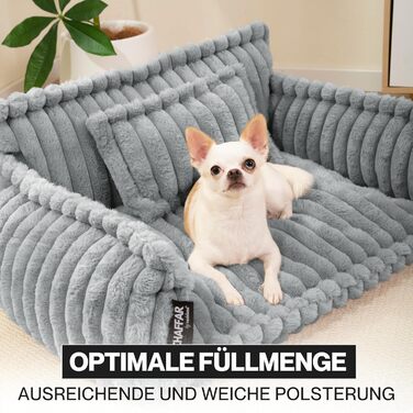 Диван для домашніх тварин Noviclass® Chaffar: ортопедичний, сучасний дизайн, матеріал - cord, розмір M (80см)