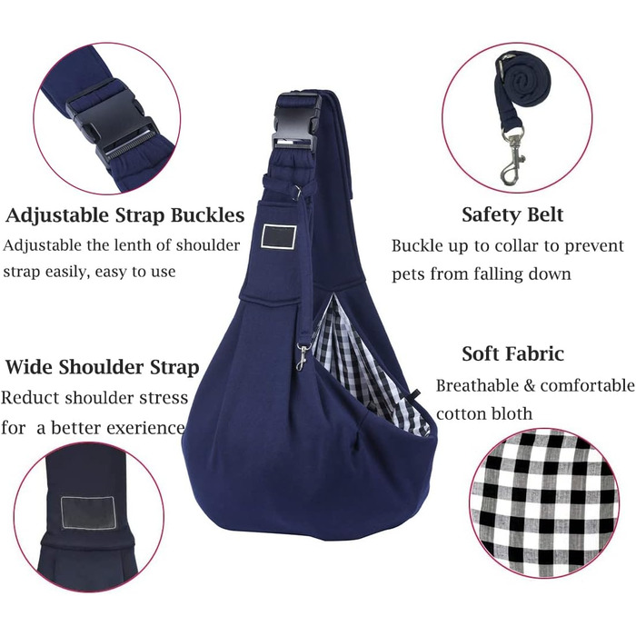 Рюкзак-переноска для собак та котів, чорний: зручний, з регульованим ременем та кишенею
