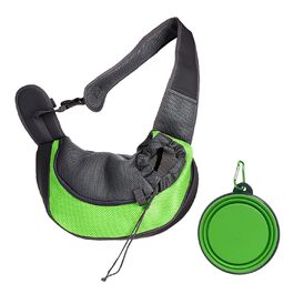 Сумка-переноска для тварин, складаний миска, аксесуари для домашніх тварин, рюкзак-переноска на одне плече, сумка для собак