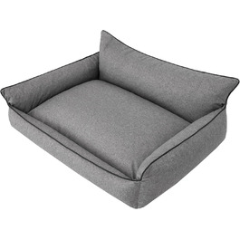 Килимок для собак, лежанка для тварин, лежанка-подушка, лежанка для собак, матрац для собак, софа для тварин, XXXL - 132 x 106 см, графітовий колір, екологічний матеріал