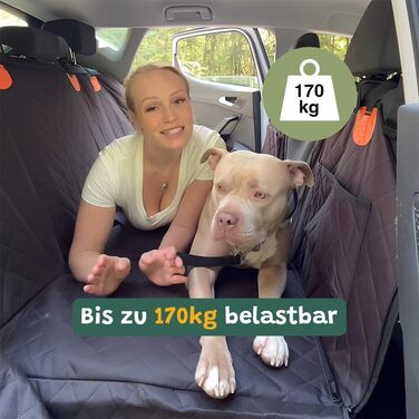 Автомобільний захист для заднього сидіння Bellolove Automatte - килимок для собак, 137x155 см, оранжевий