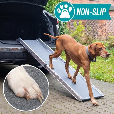 Рампа для собак VOSS.PET, висувна, алюмінієва, 100-180 см, до 120 кг