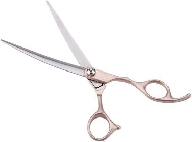 Набір професійних ножиць для грумінгу собак, 4 шт. Золота ручка, ножиці для стрижки собак, прямі та вигнуті