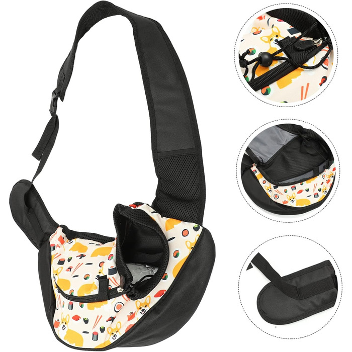 ERINGOGO Сумка-переноска для собак маленьких порід, зелена. Дихаюча, регульована сумка для прогулянок та подорожей з домашнім улюбленцем