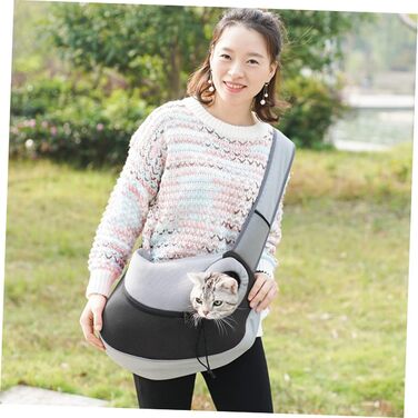 Сумка-переноска для тварин BESPORTBLE: міцна переноска для собак та котів, з вентиляційними вікнами та регульованими ременями, для подорожей з маленькими тваринами та цуценятами (чорна)