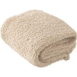 Balacoo Преміум флісова ковдра для собак, м'яка та тепла, плюшевий килимок для собак та котів, розмір L (бежевий)