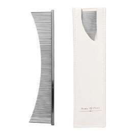 Гребінець для котів Flohkamm - сріблястий, для догляду за шерстю, підходить для собак, довгошерстих порід, цуценят та під час линьки