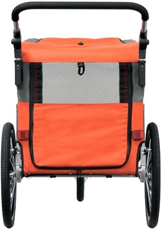 PAPILIOSHOP: Причеп для собак та котів, вагон для домашніх тварин, 3 розміри, Оранжевий L