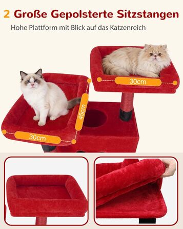 Комплекс для котів Globlazer XXL з будиночком, платформою та іграшками (204 см, готичний дизайн)