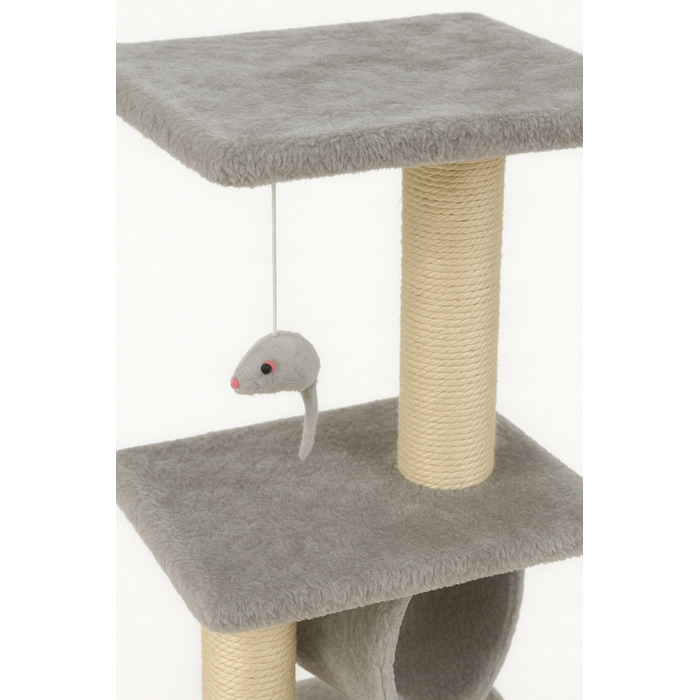 Високий когтеточка-комплекс з лежаком та стовпчиком, вежа для котів Wideshop 61 - 100 см