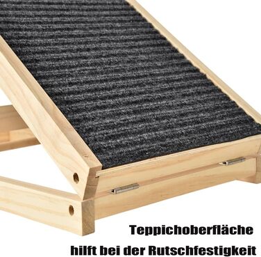 Дерев'яна рамка для собак та котів, складана, портативна, 4-ступенева, регульована висота, 100 x 40 см