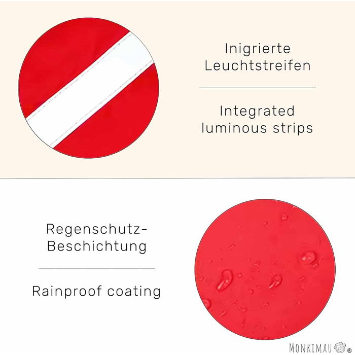 Зимова куртка Monkimau для великих собак XL-6XL | Водовідштовхуюча куртка-мандель для собак з світловідбиваючими смугами, прихованою блискавкою та гумкою (Рожева, 3XL)